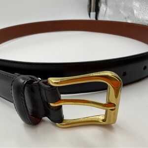 Coach belt leather black smooth men’s 36 inches